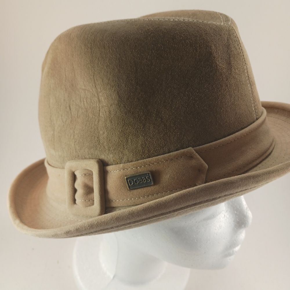 Dobbs 5th Ave. New York Vintage 1960s Fedora  Leather/Suede Banded Side Buckle.. - Picture 2 of 10